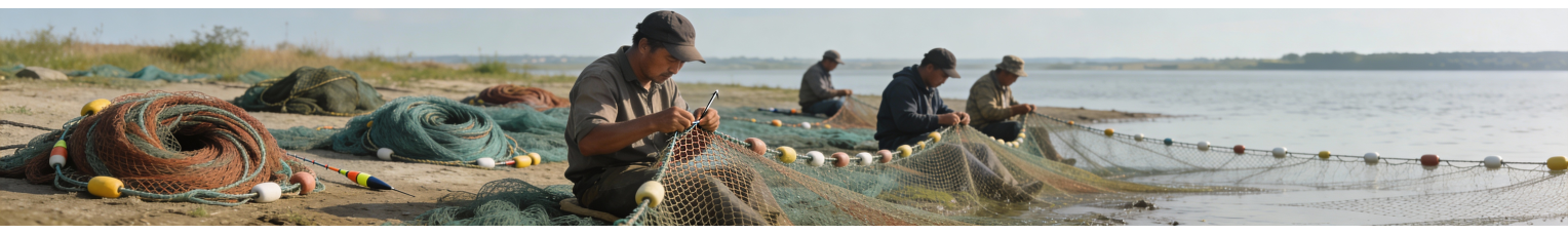 Оснащение рыболовных сетей